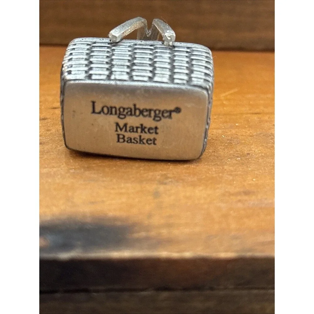 Longaberger Pewter Miniature Market Basket
